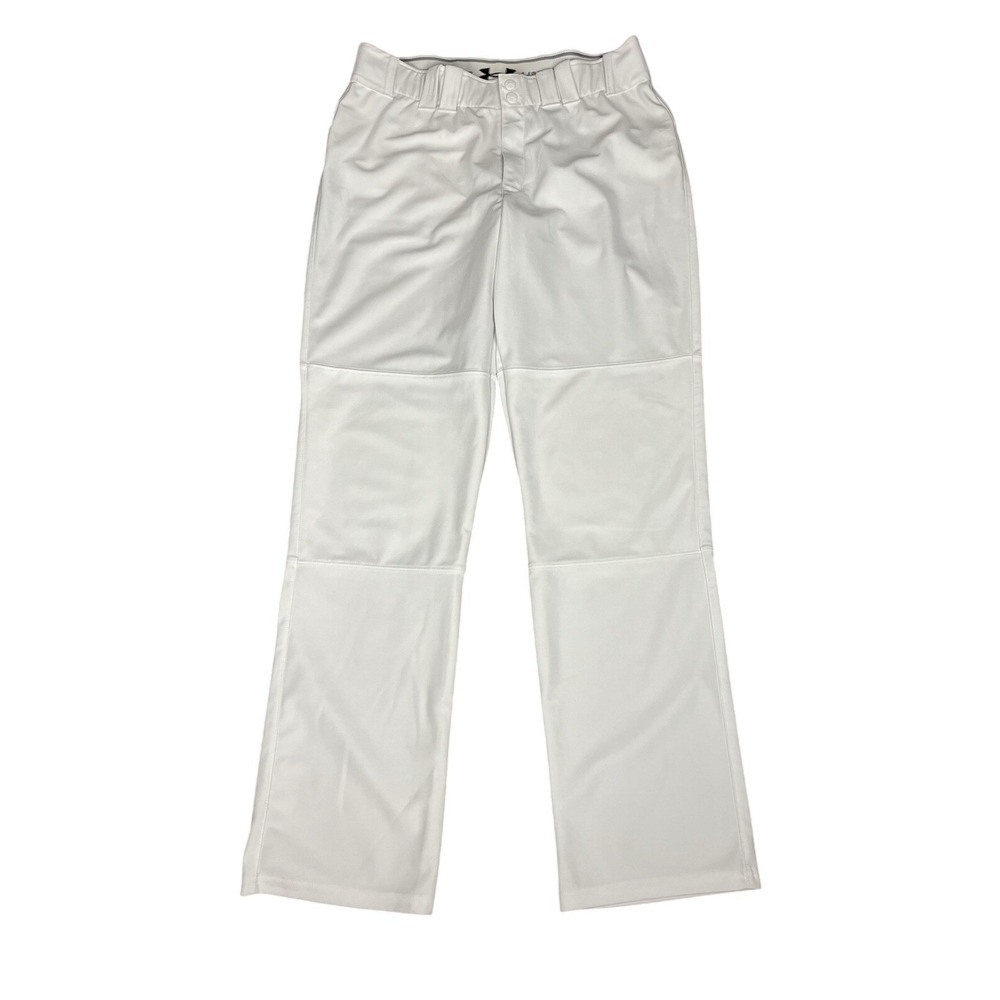 Under Armour Loose -Mens White baseball Snap Front Button Pants Size L/G